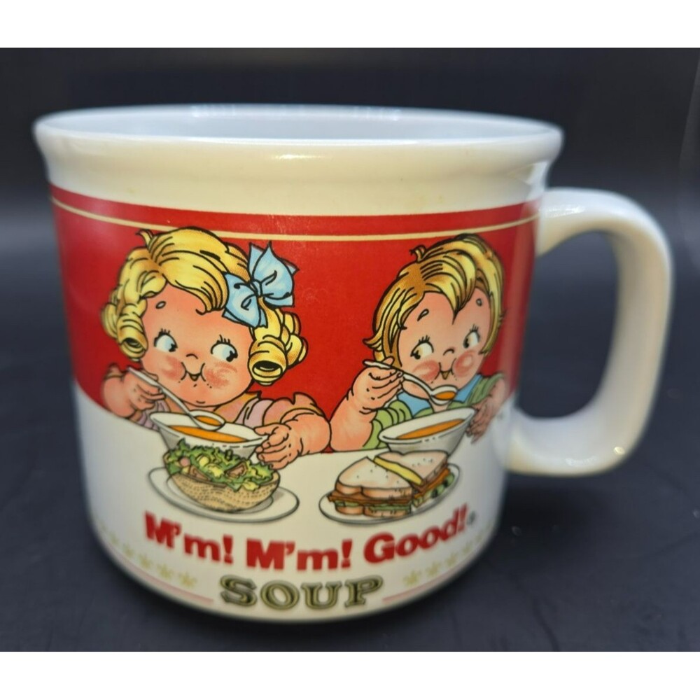 Vintage 1997 Campbell’s Soup Mug Cup Westwood 14 oz Mm Mm Good Campbell Kids